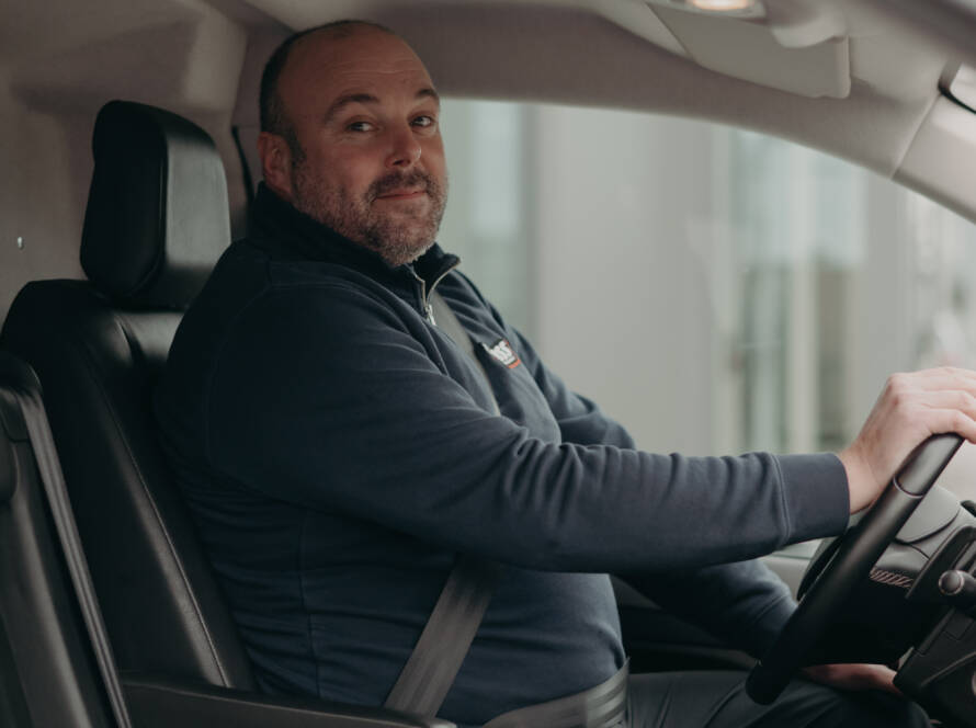 Clever Logistics - William de Flander onderweg naar voor een levering